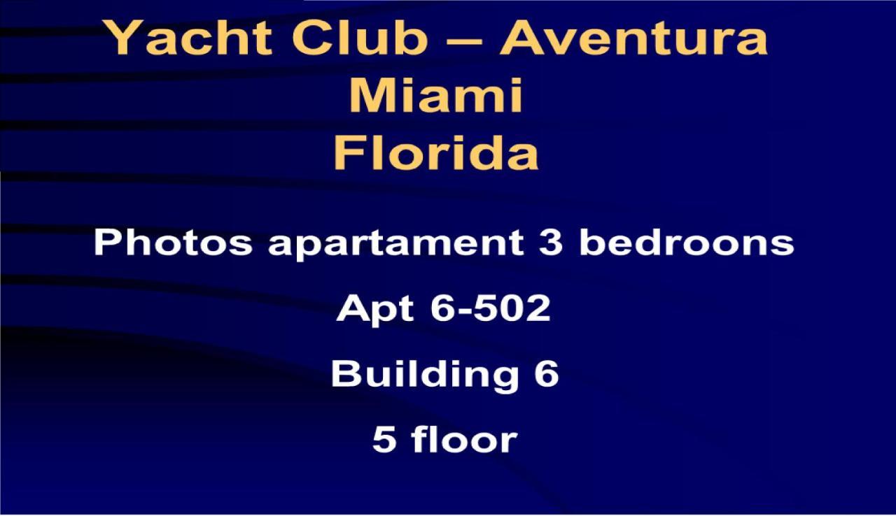 6-502 Amazing Water View - Three Bedrooms Aventura Exteriör bild
